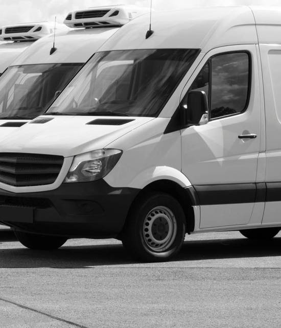Van mockup isolated concept, Truck mock up